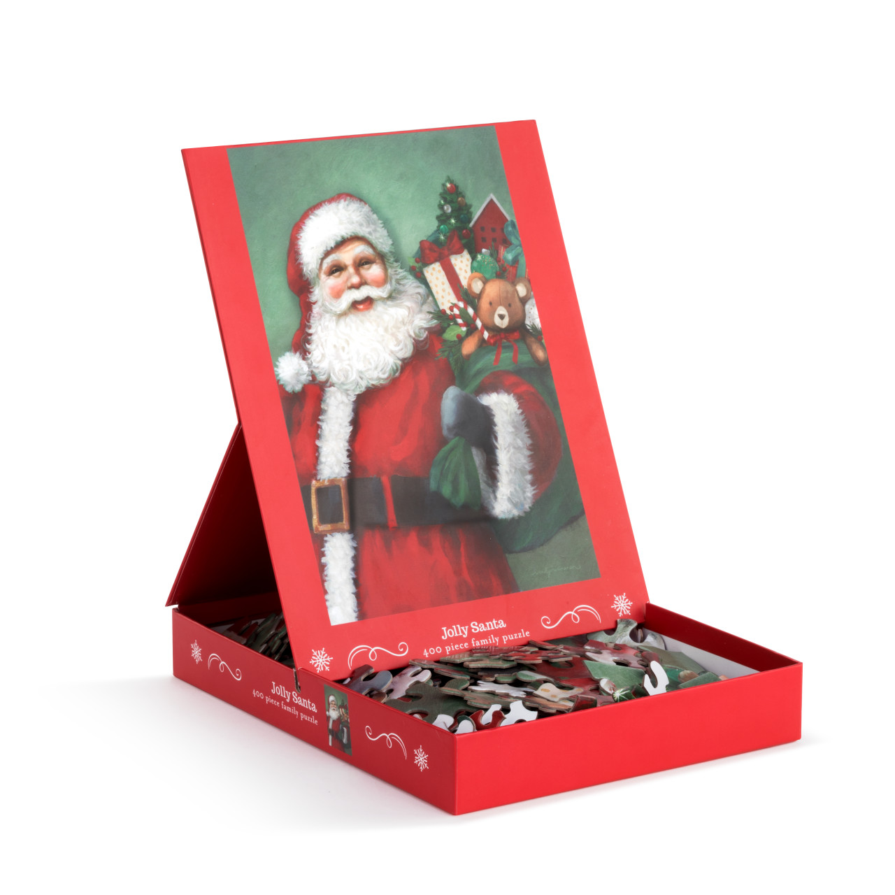 Jolly Santa 400 Piece Family Puzzle - 18x24 thumbnail