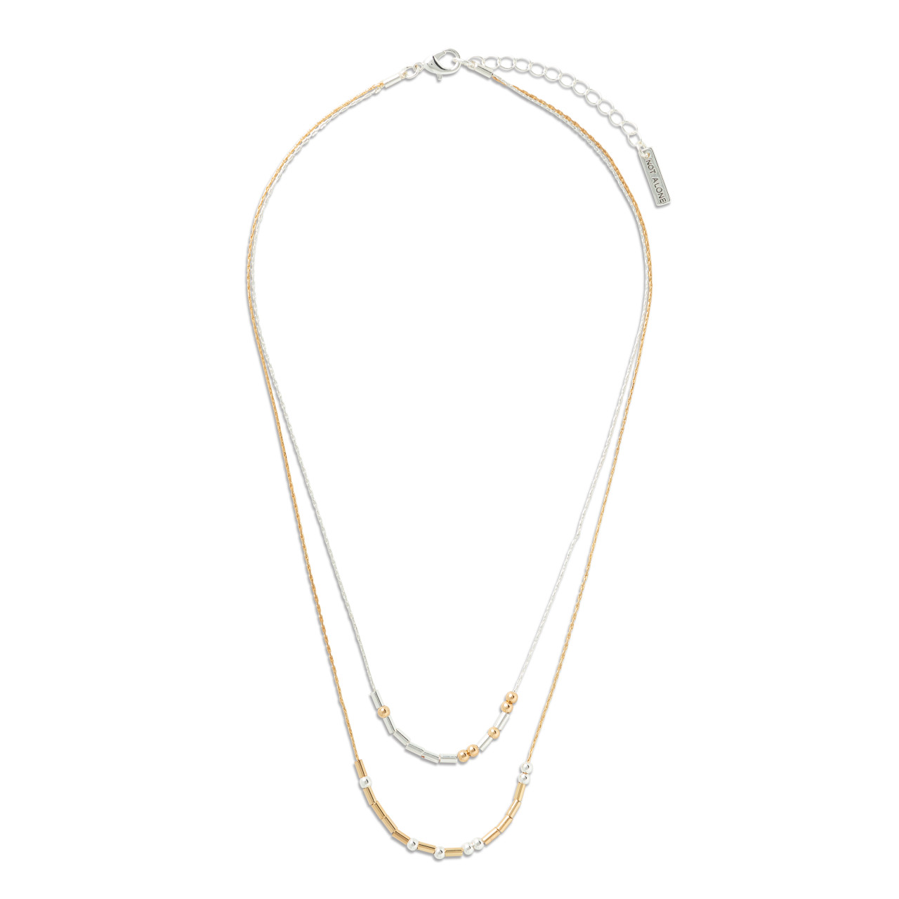 Morse Code Necklace - You're Not Alone thumbnail