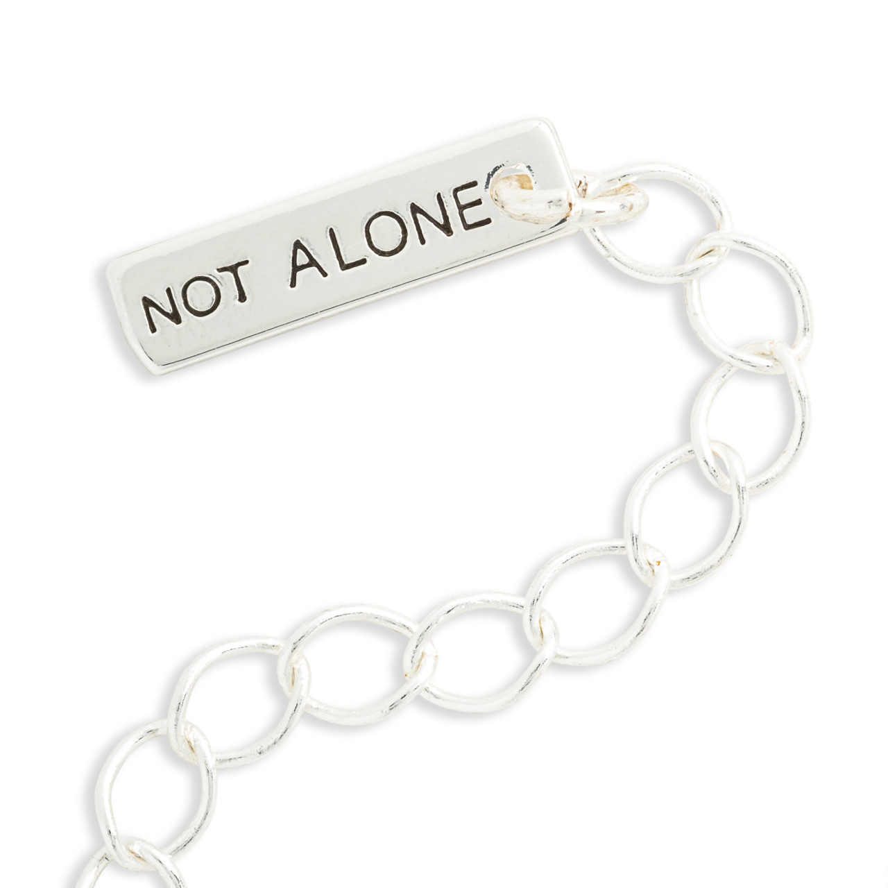 Morse Code Necklace - You're Not Alone thumbnail
