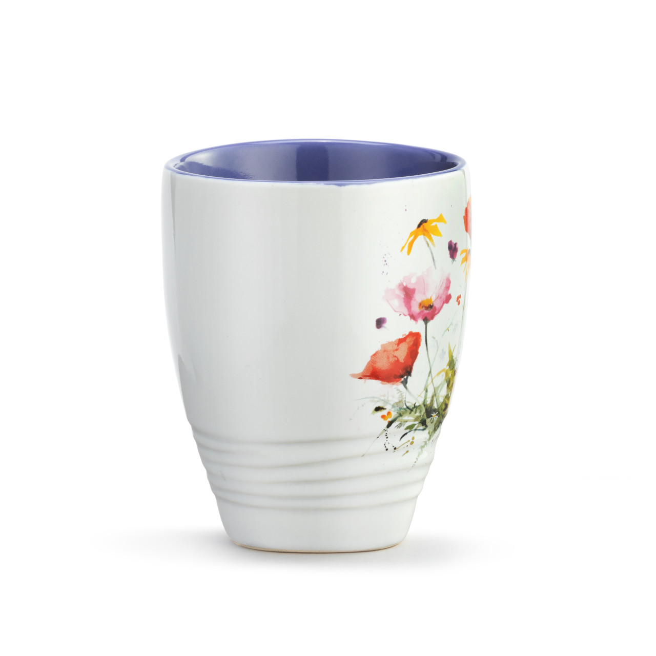 Dean Crouser Stoneware Watercolor Wildflowers Mug 16oz thumbnail