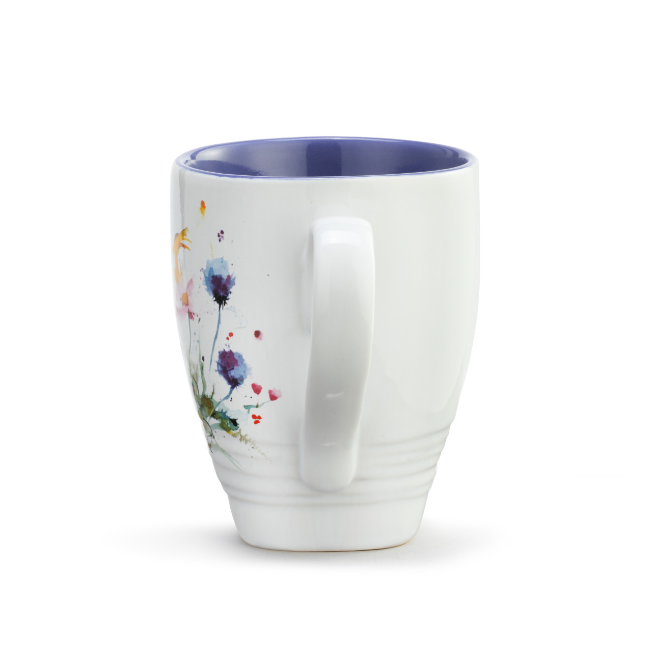 Dean Crouser Stoneware Watercolor Wildflowers Mug 16oz thumbnail