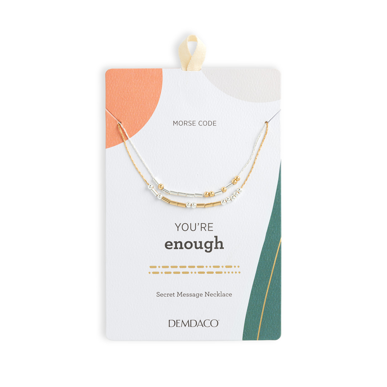 Morse Code Necklace - You're Enough thumbnail