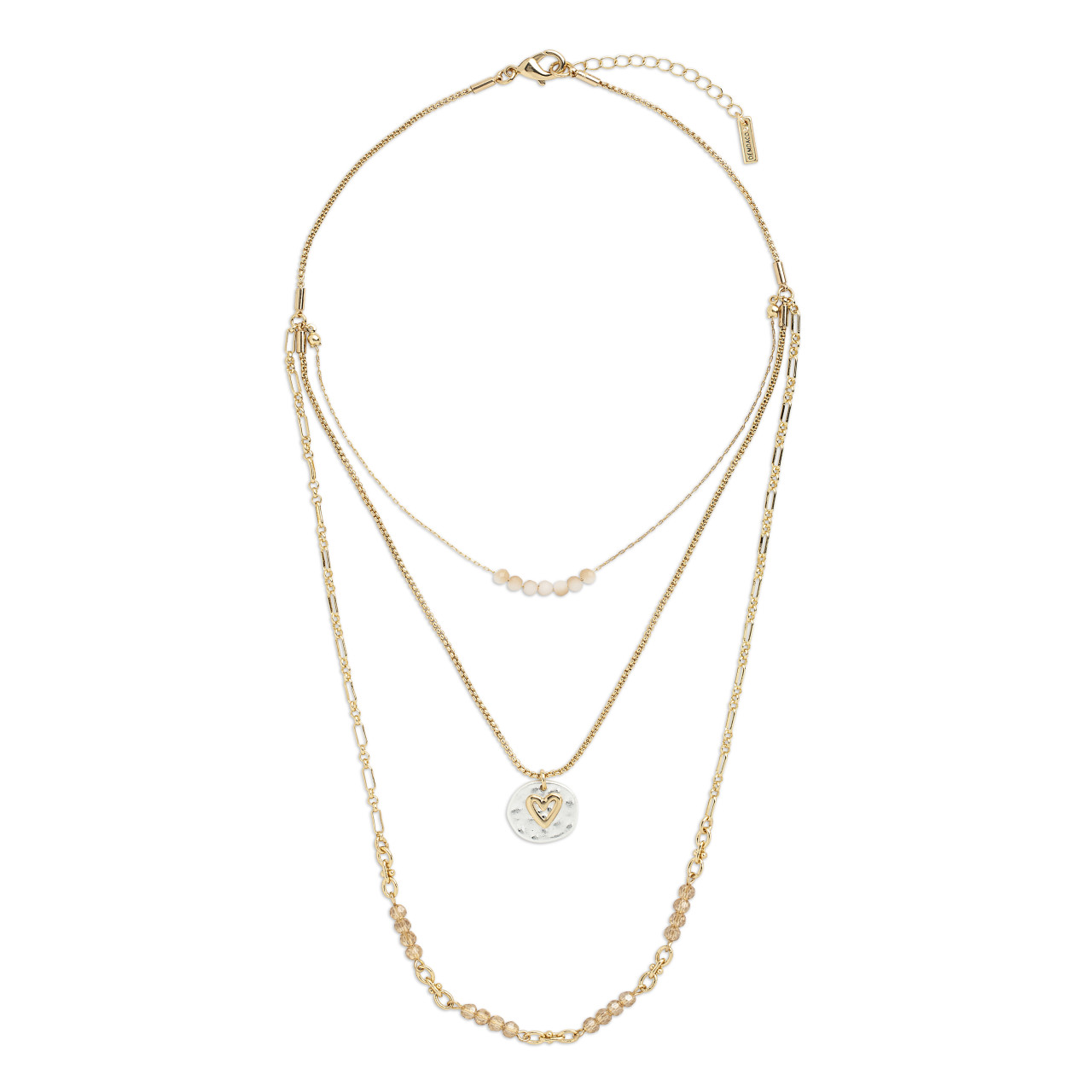 Your Journey Champagne Adjustable Beaded Love Necklace 24" thumbnail