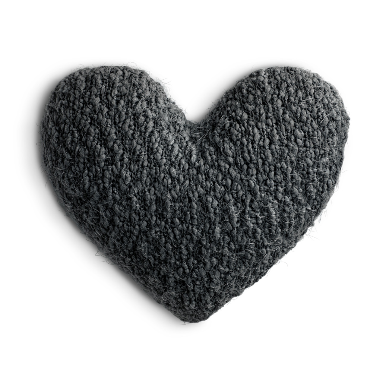 Giving Collection Charcoal Gray Weighted Giving Heart 1.85lb thumbnail