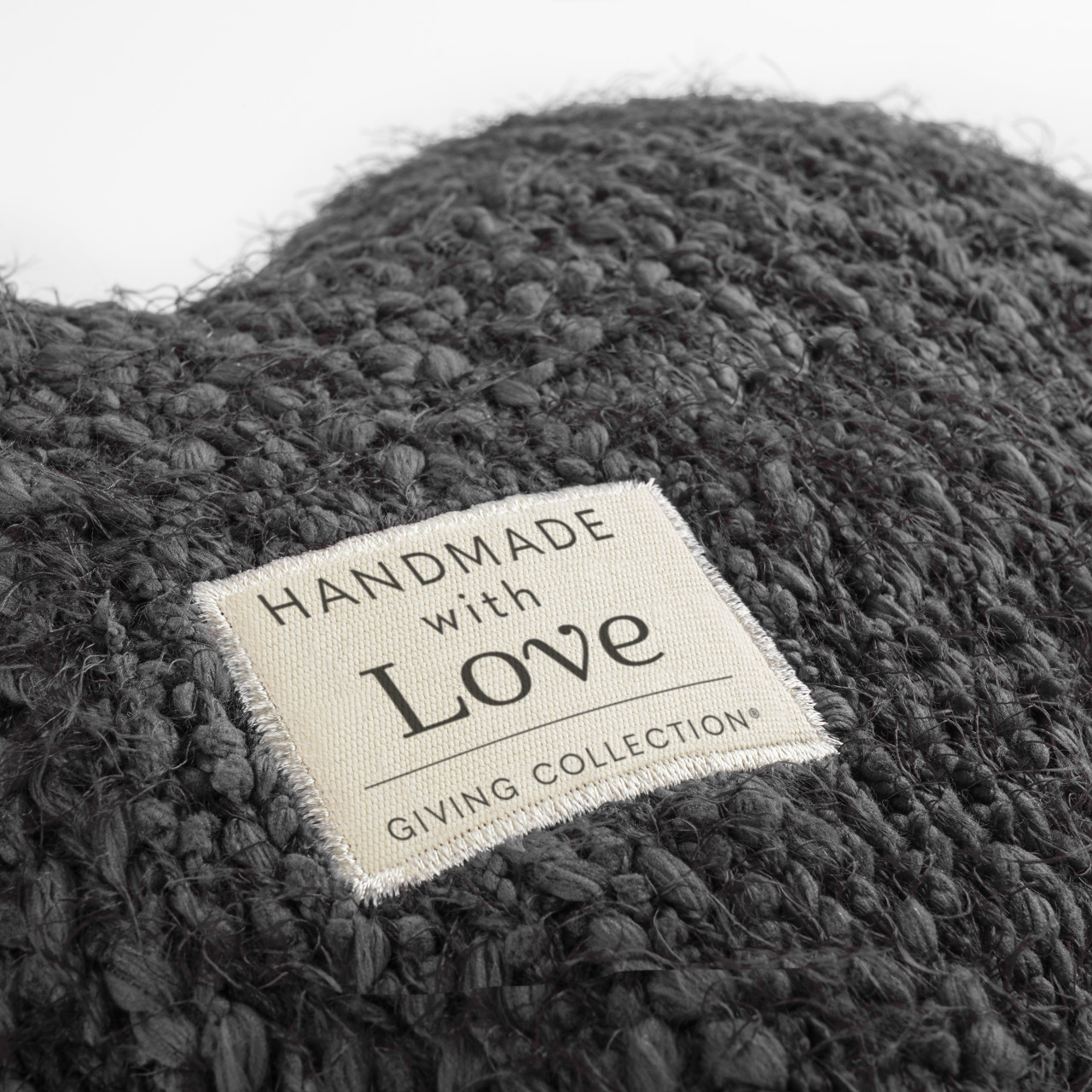 Giving Collection Charcoal Gray Weighted Giving Heart 1.85lb thumbnail