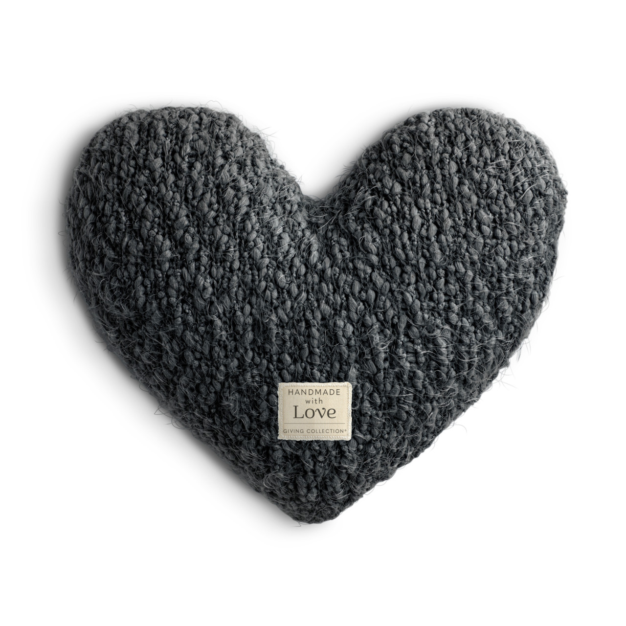 Giving Collection Charcoal Gray Weighted Giving Heart 1.85lb thumbnail
