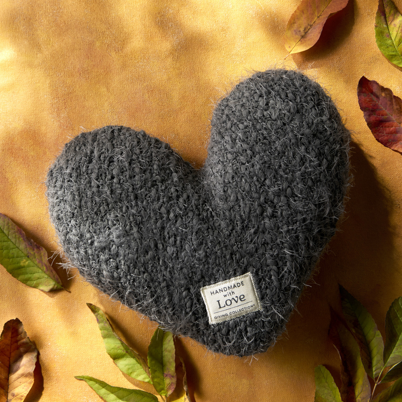 Giving Collection Charcoal Gray Weighted Giving Heart 1.85lb thumbnail