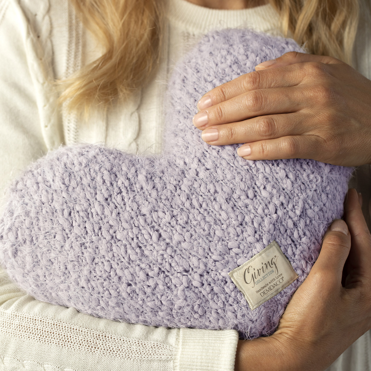 Giving Collection Light Purple Weighted Giving Heart 1.85lb thumbnail