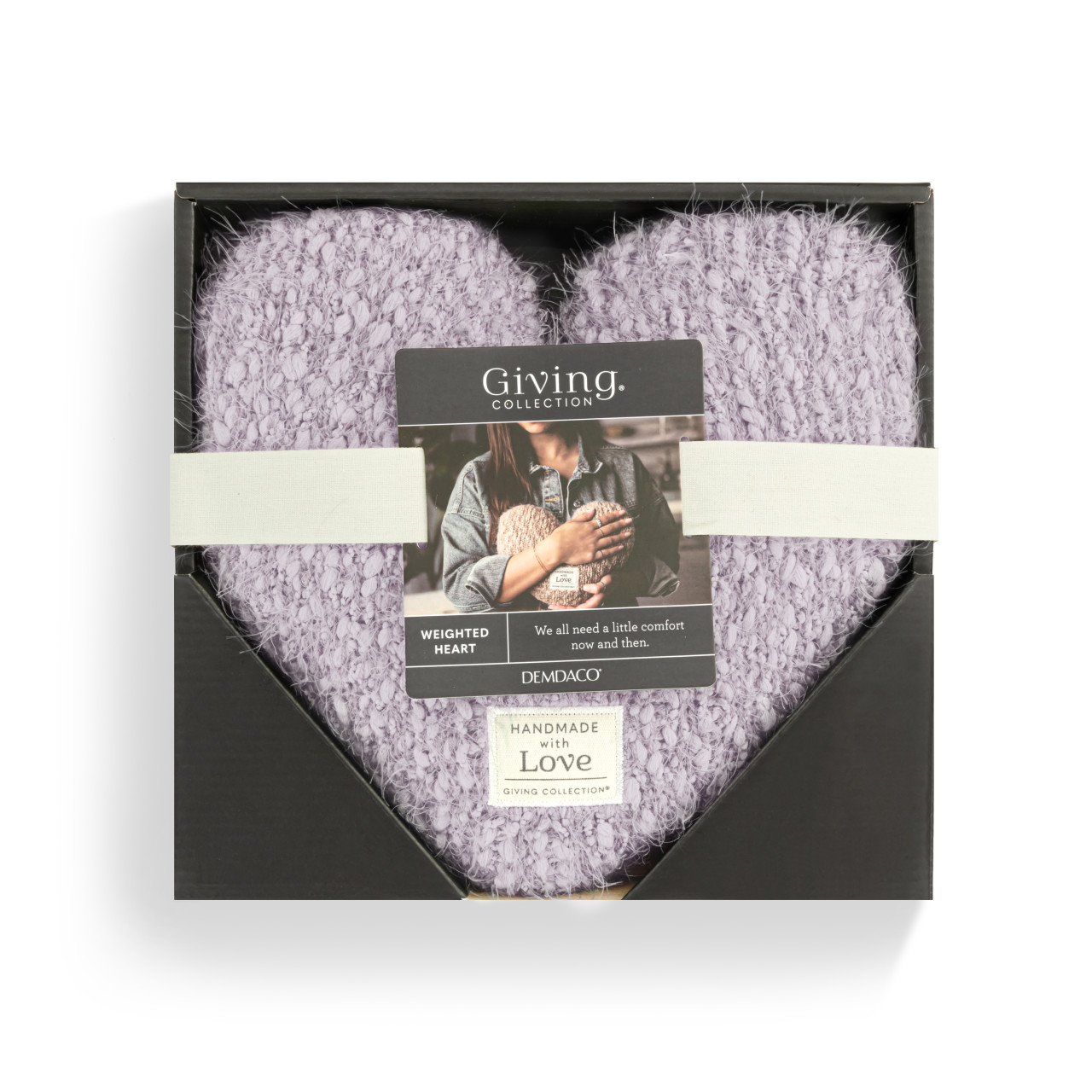 Giving Collection Light Purple Weighted Giving Heart 1.85lb thumbnail