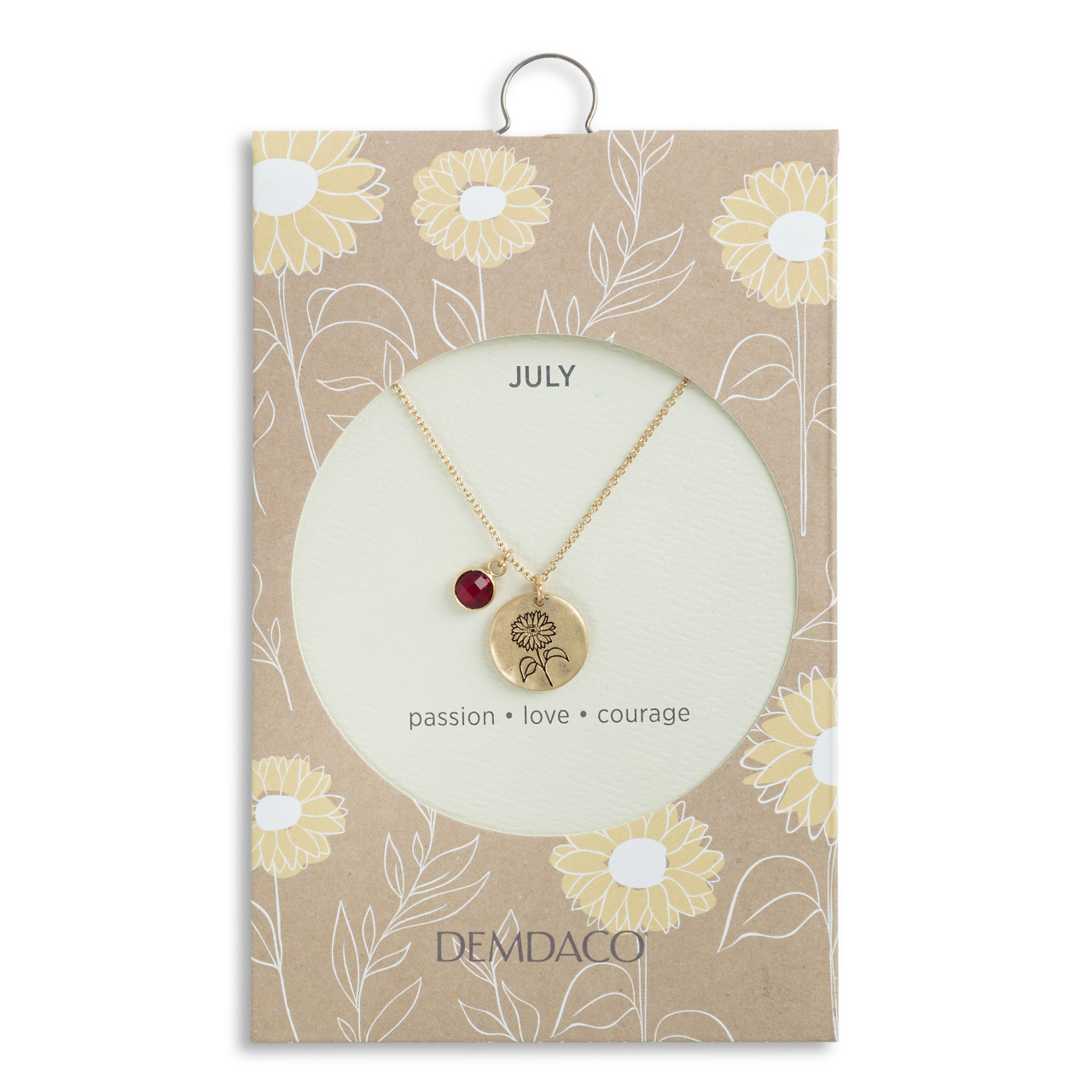 Birthstone Charm Necklace - July thumbnail