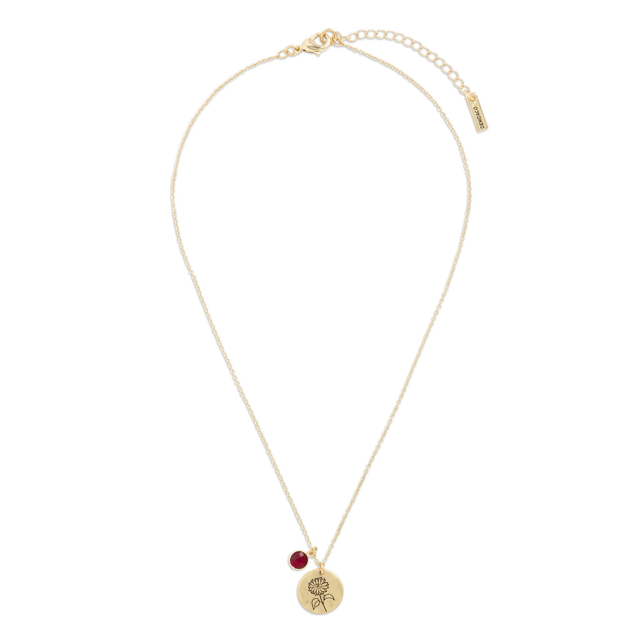 Birthstone Charm Necklace - July thumbnail