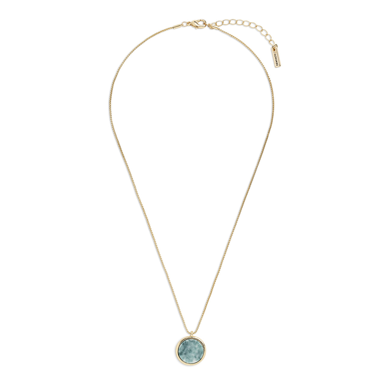 Necklace - Green Marble thumbnail
