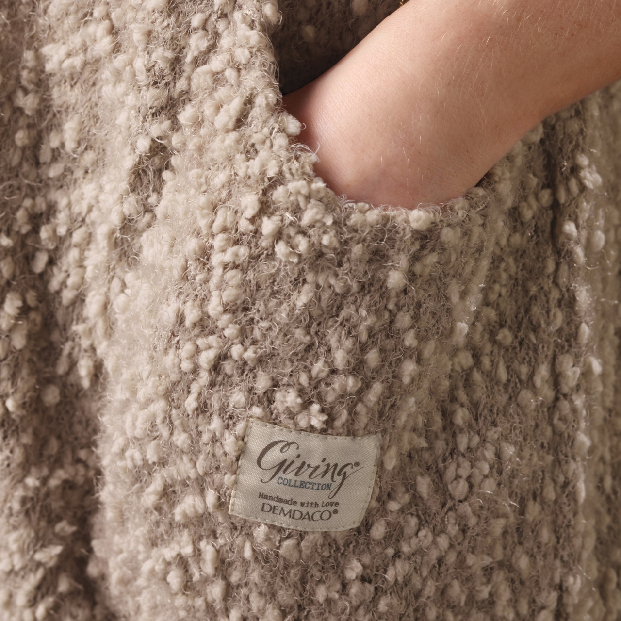 Giving Collection Camel Brown Giving Shawl With Pockets thumbnail