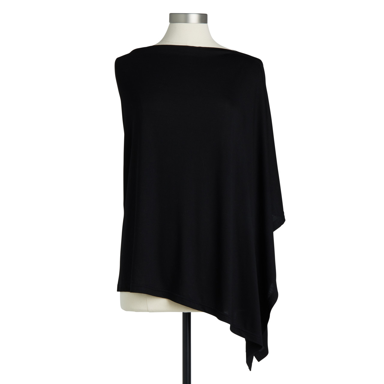 Bamboo Poncho - Black thumbnail