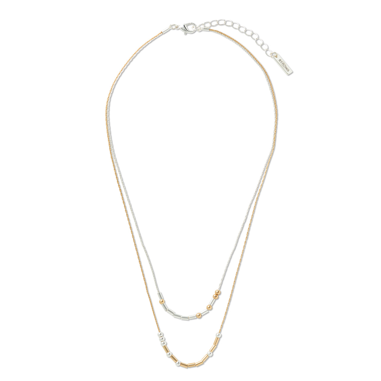 Morse Code Necklace - You're Strong thumbnail
