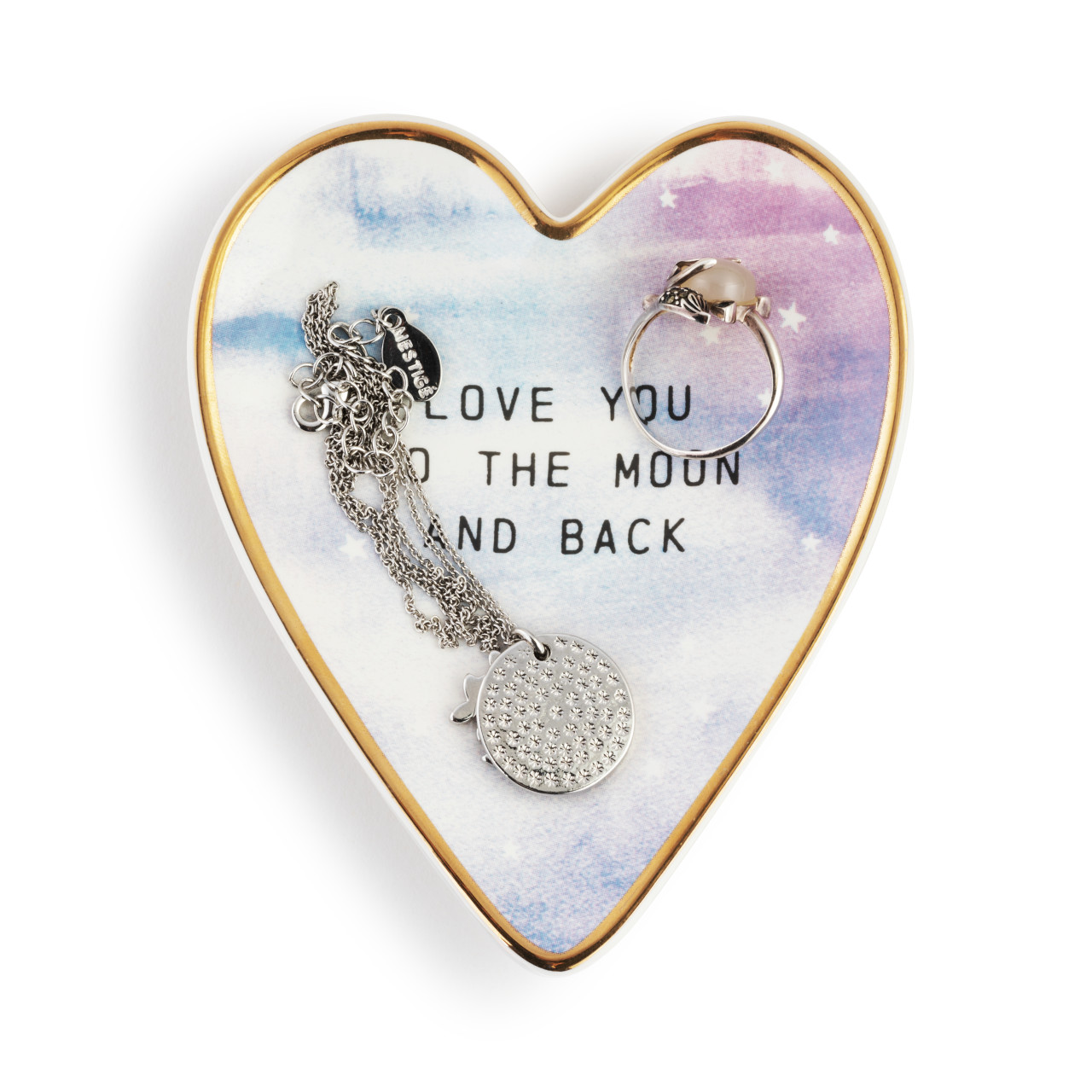Moon & Back Art Heart Trinket Dish thumbnail