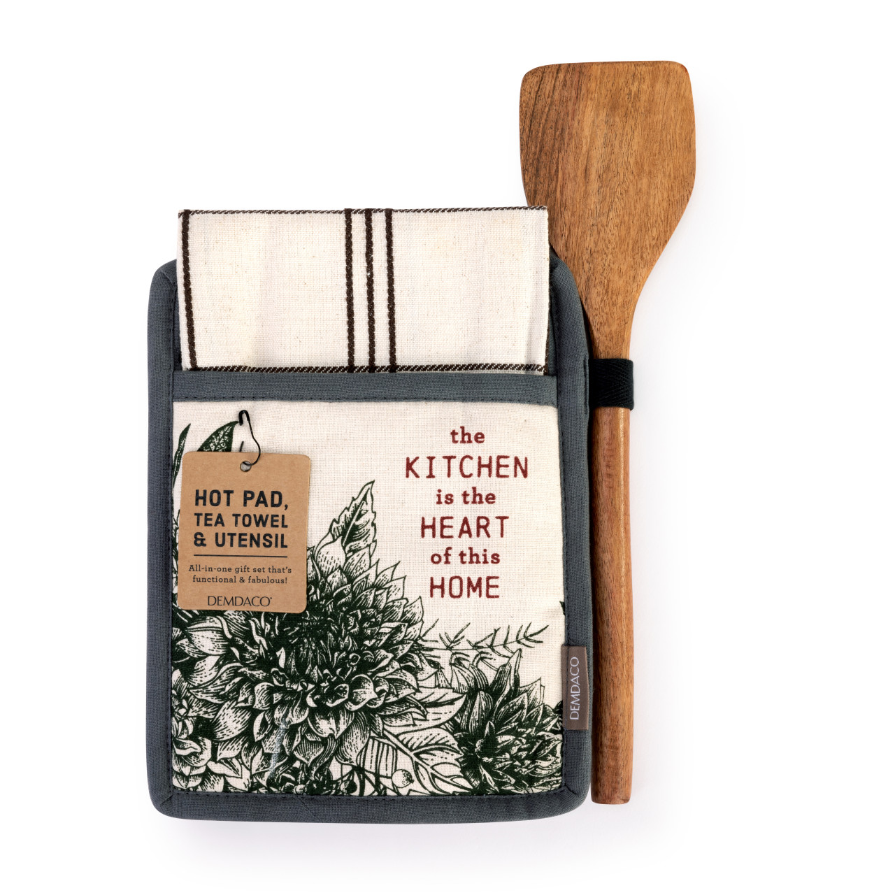 Floral Hot Pad & Towel with Spatula Set thumbnail