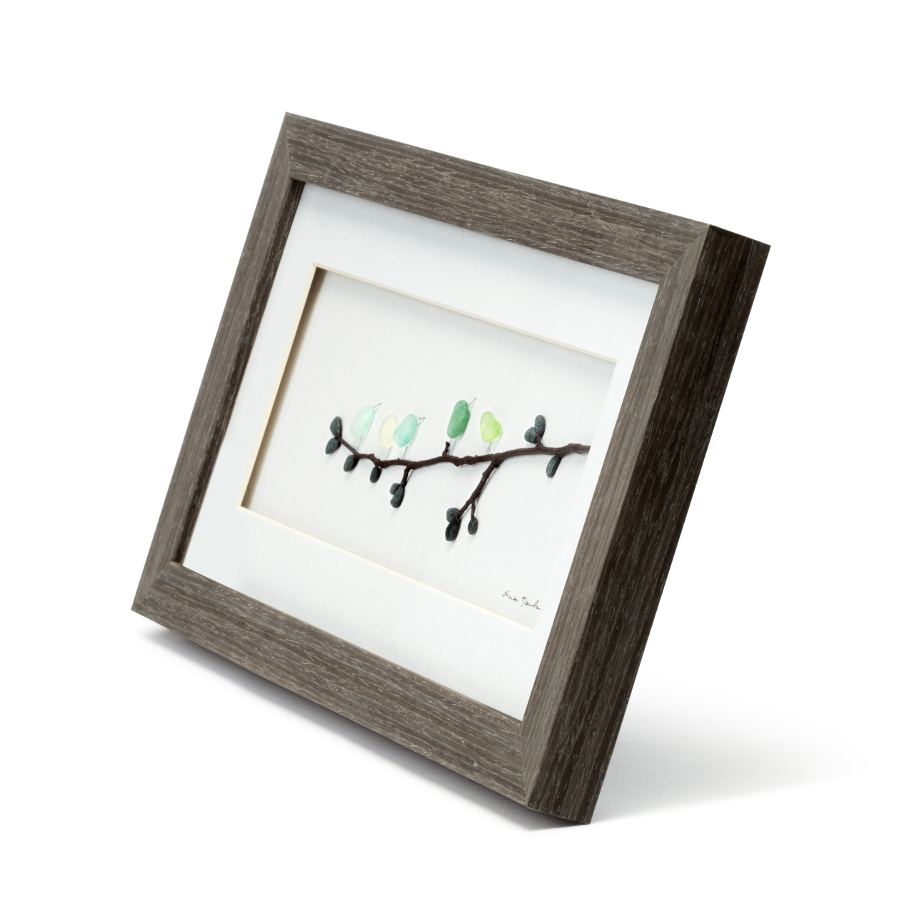 Sharon Nowlan Collection Five of a Kind Birds Wall Art 15" x 8" thumbnail