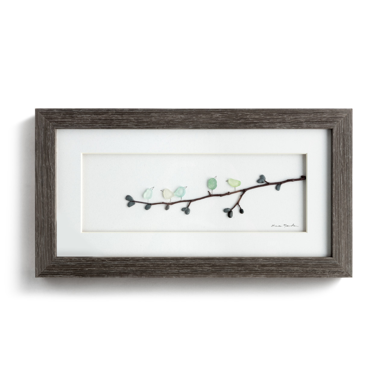 Sharon Nowlan Collection Five of a Kind Birds Wall Art 15" x 8" thumbnail