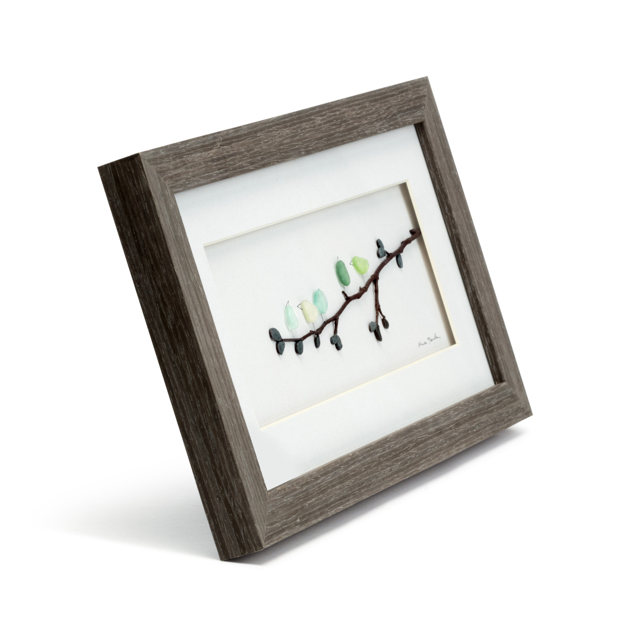 Sharon Nowlan Collection Five of a Kind Birds Wall Art 15" x 8" thumbnail