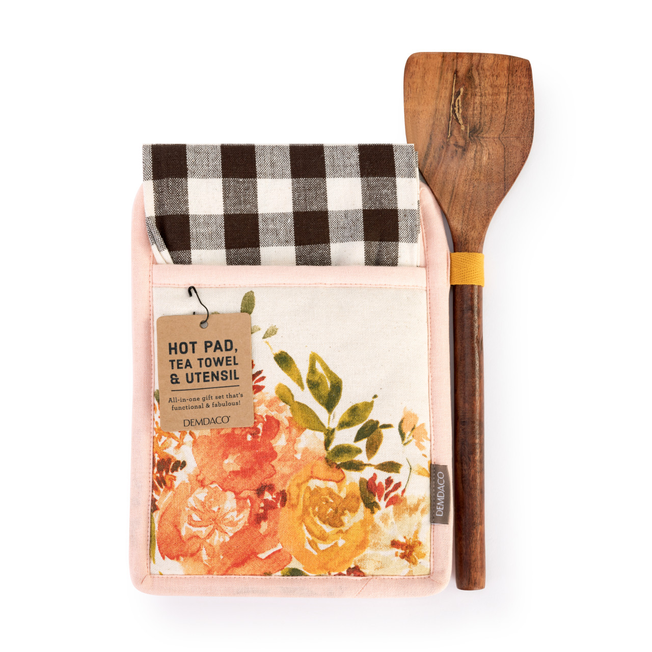 Cottage Rose Hot Pad & Towel with Spatula Set thumbnail