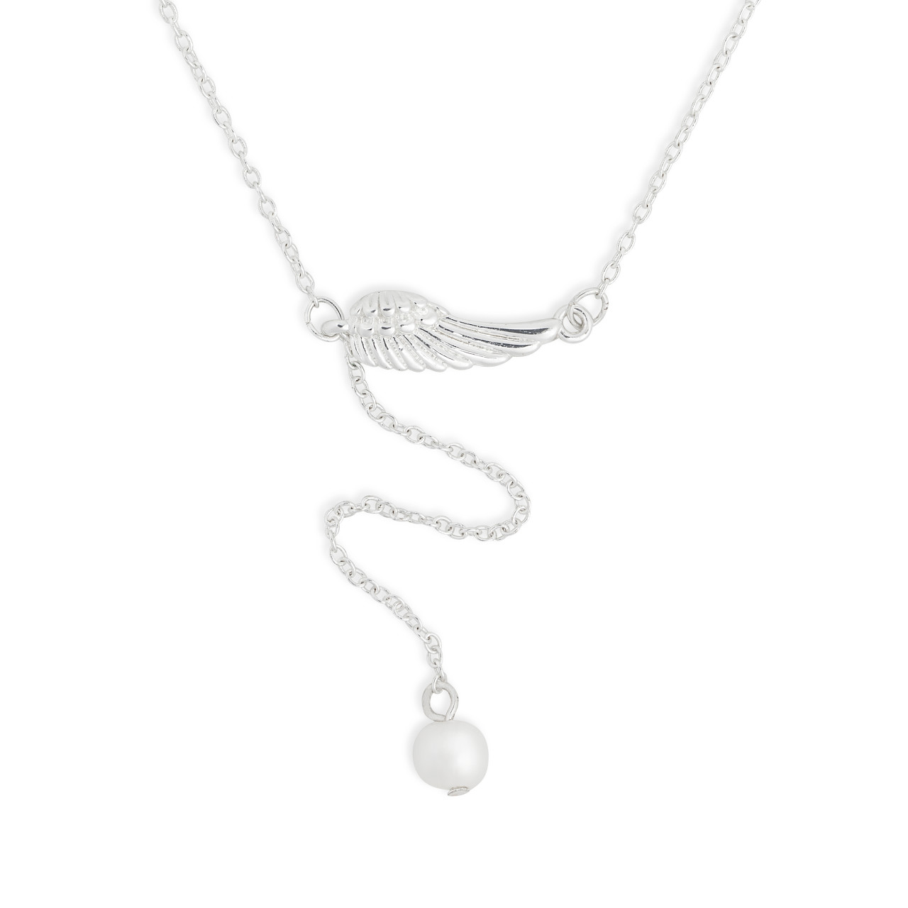 Dainty Wing Necklace - Silver thumbnail