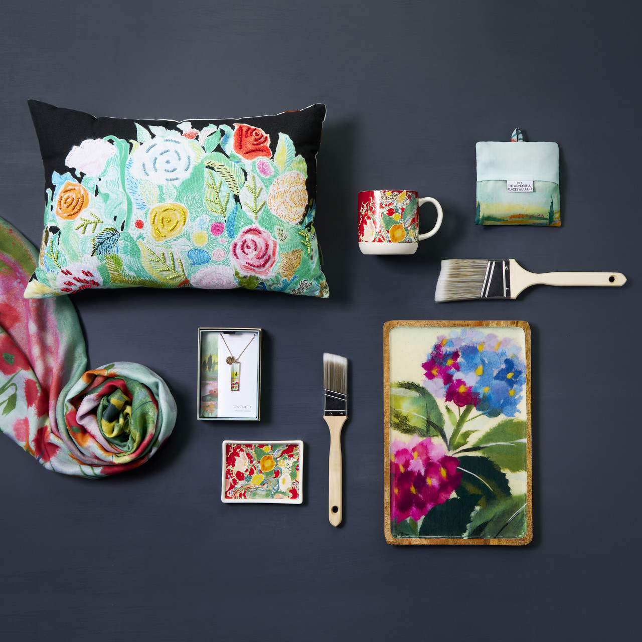 ArtLifting Mini Tray - Floral Stripes thumbnail