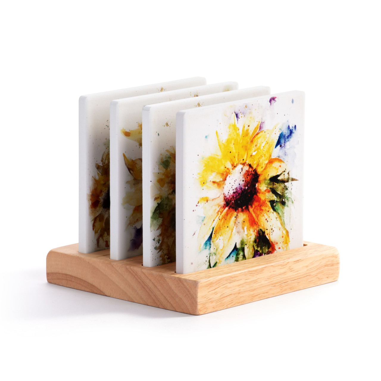 Sunflower Coasters - Set of 4 thumbnail
