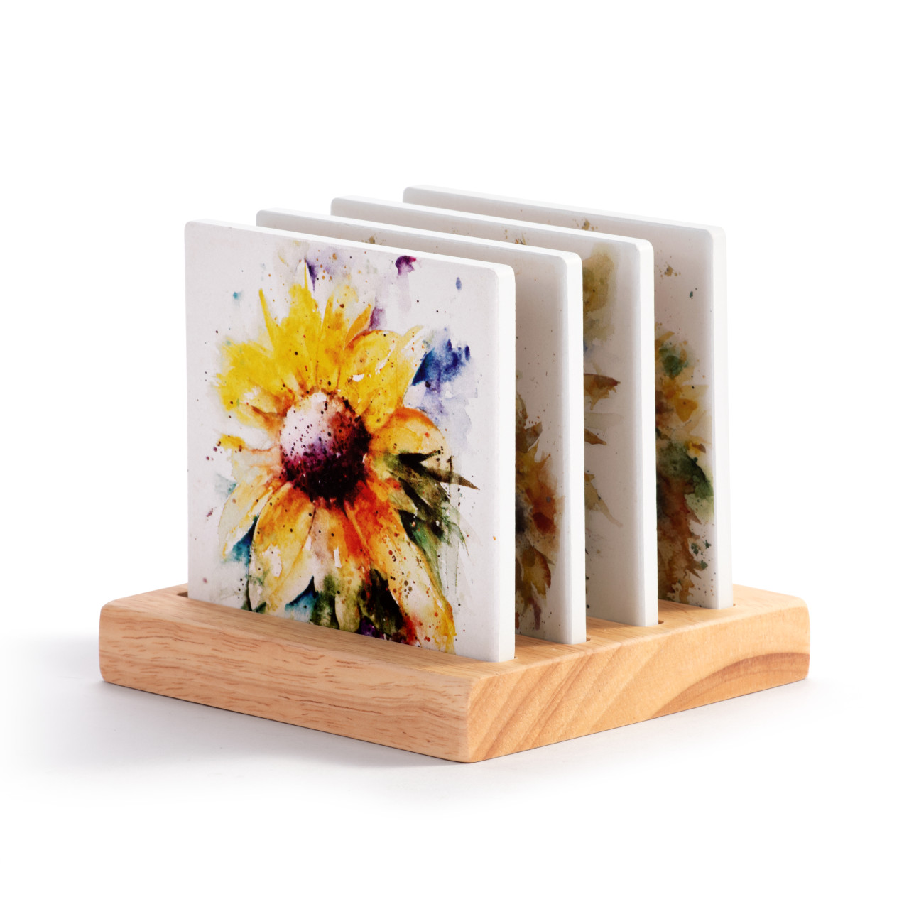 Sunflower Coasters - Set of 4 thumbnail