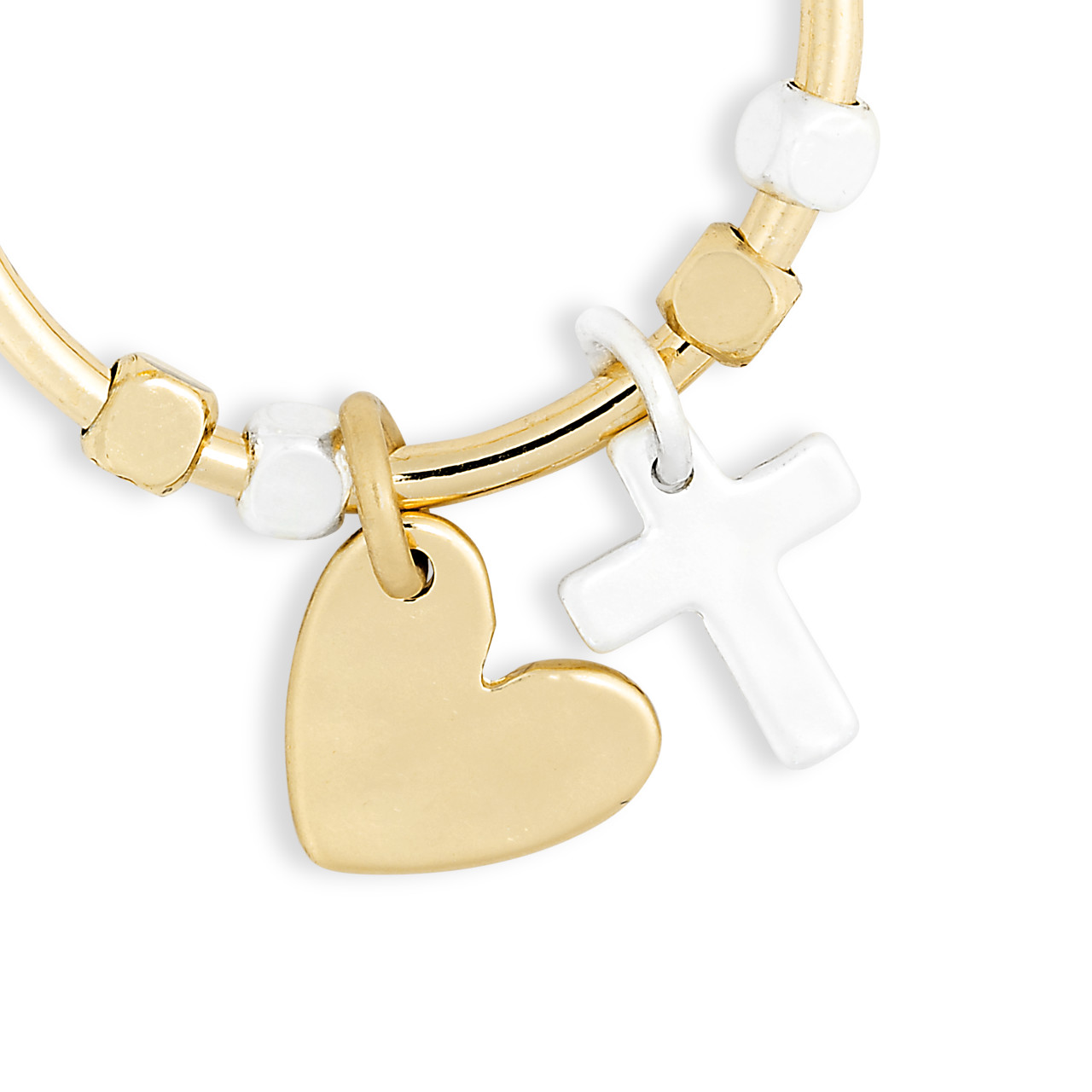 Giving Earrings - Heart and Cross thumbnail