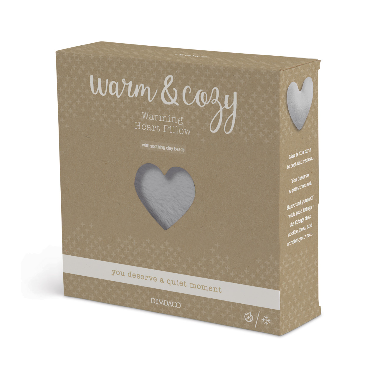 Warming Heart Pillow - Gray thumbnail