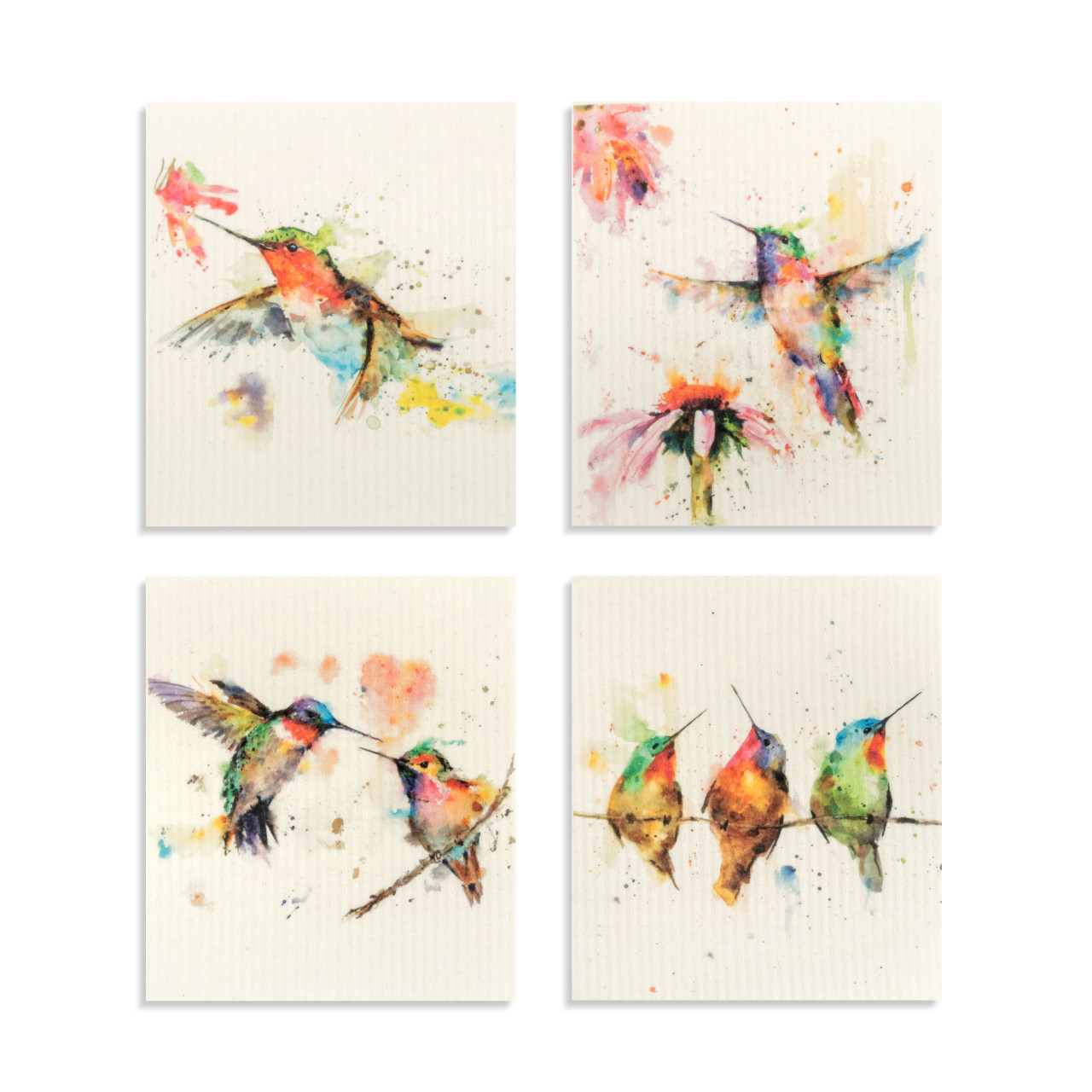 Hummingbird Dish Cloths - 4 thumbnail