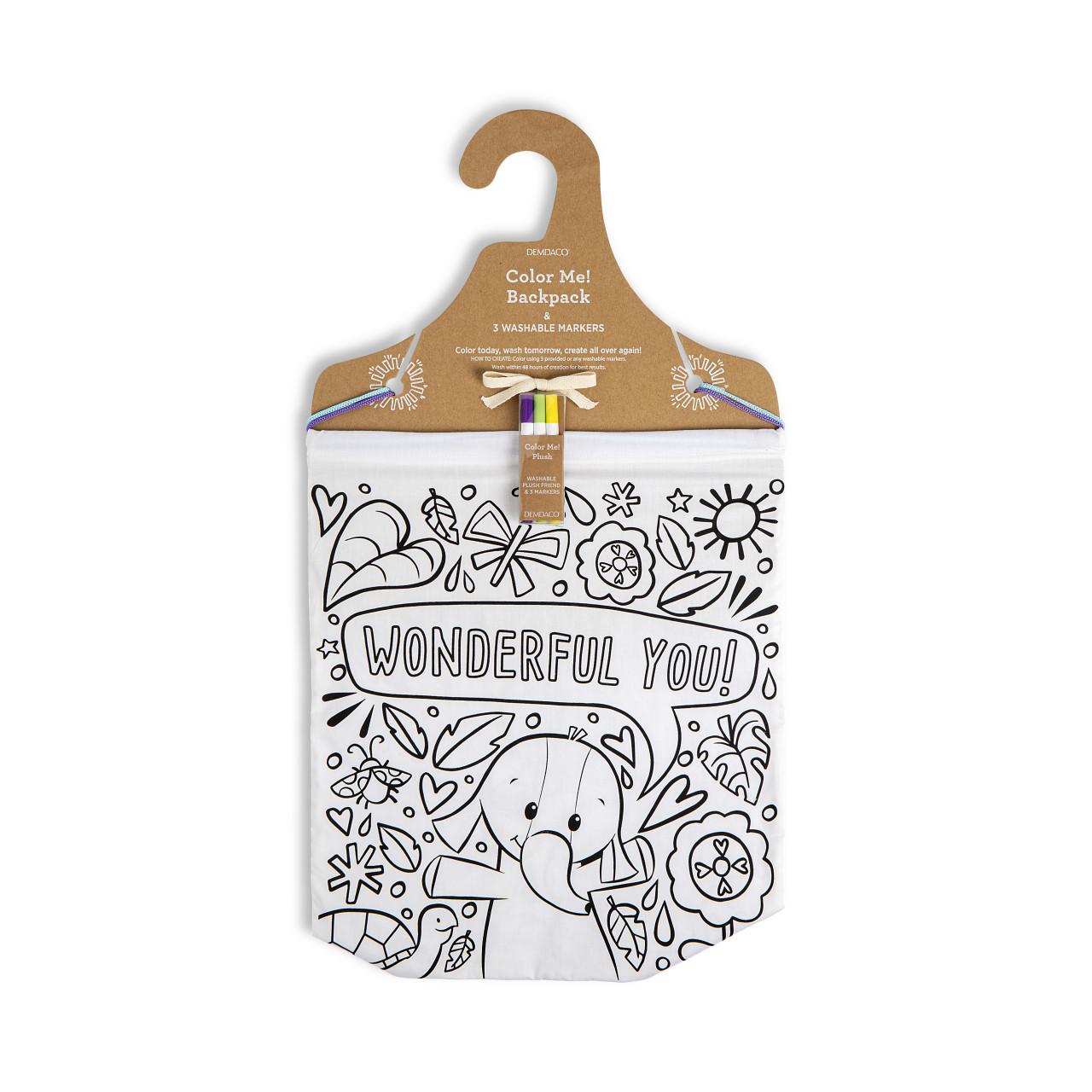 Color Me Drawstring Bag - Elephant thumbnail