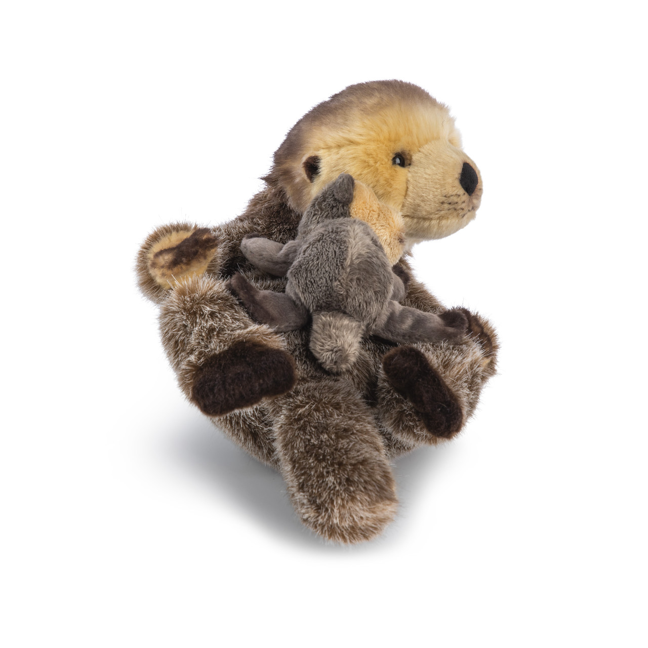 Animalcraft Otter and Baby Stuffed Animal 13" x 6" thumbnail