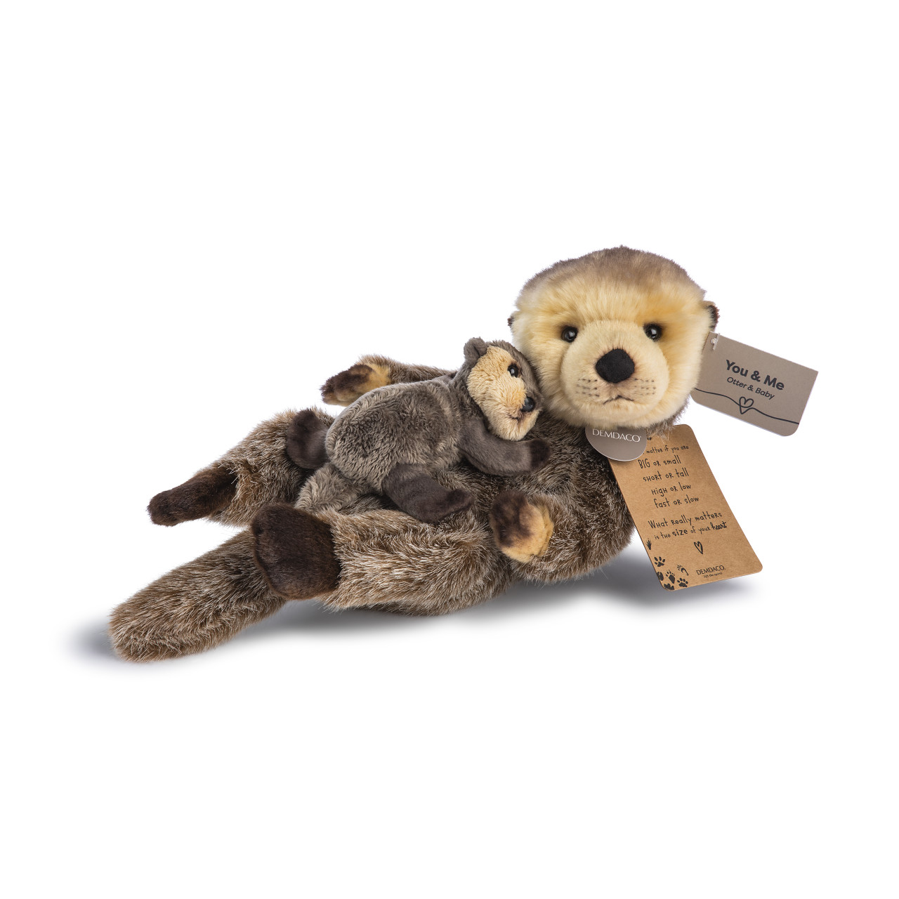 Animalcraft Otter and Baby Stuffed Animal 13" x 6" thumbnail