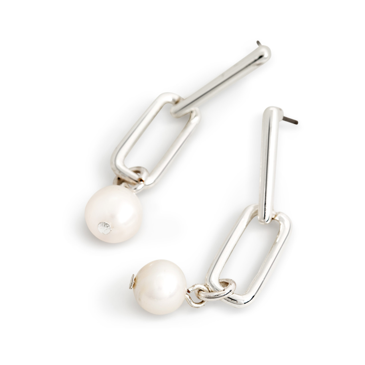 Pearls From Within Earrings - Silver thumbnail