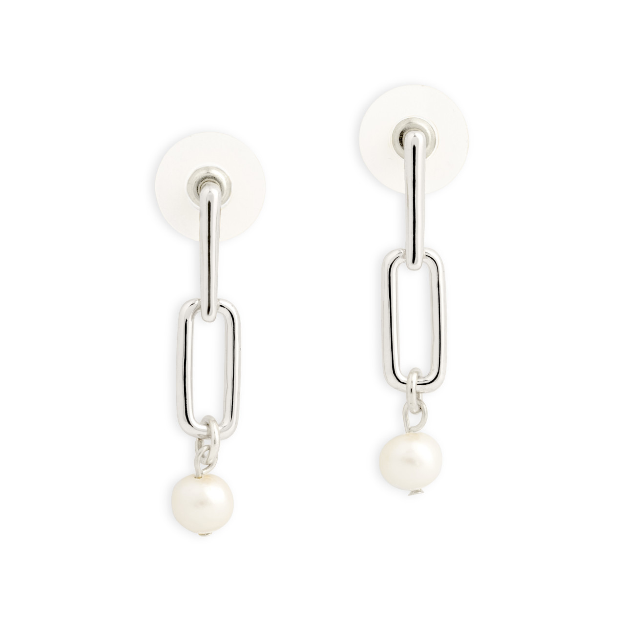Pearls From Within Earrings - Silver thumbnail