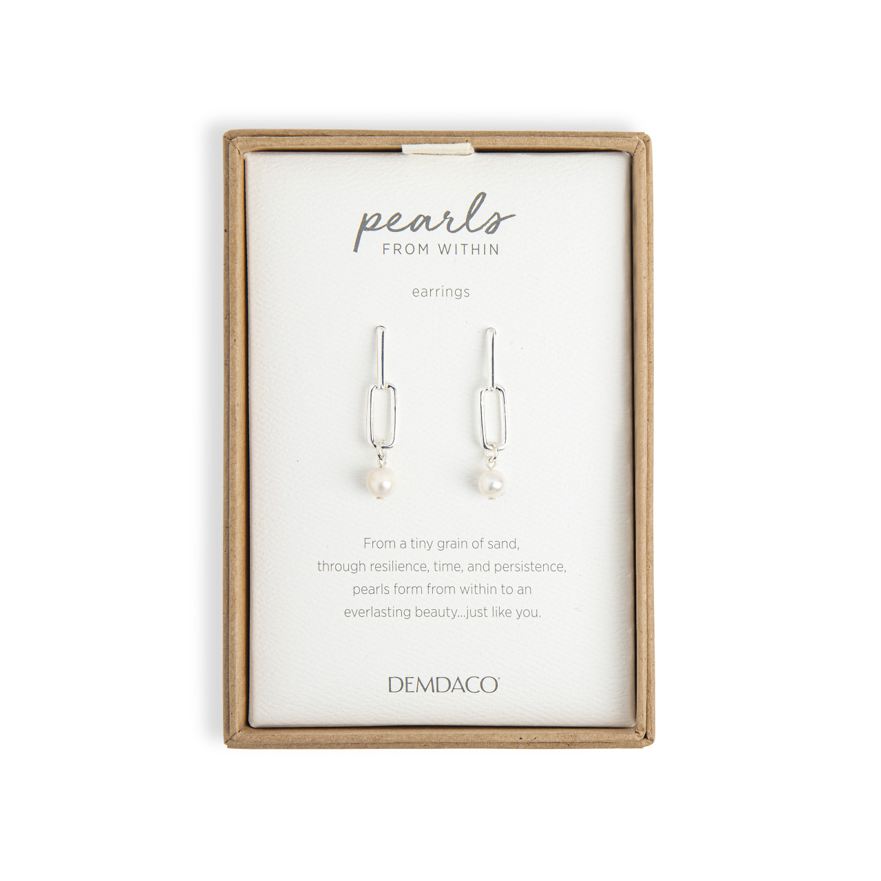 Pearls From Within Earrings - Silver thumbnail