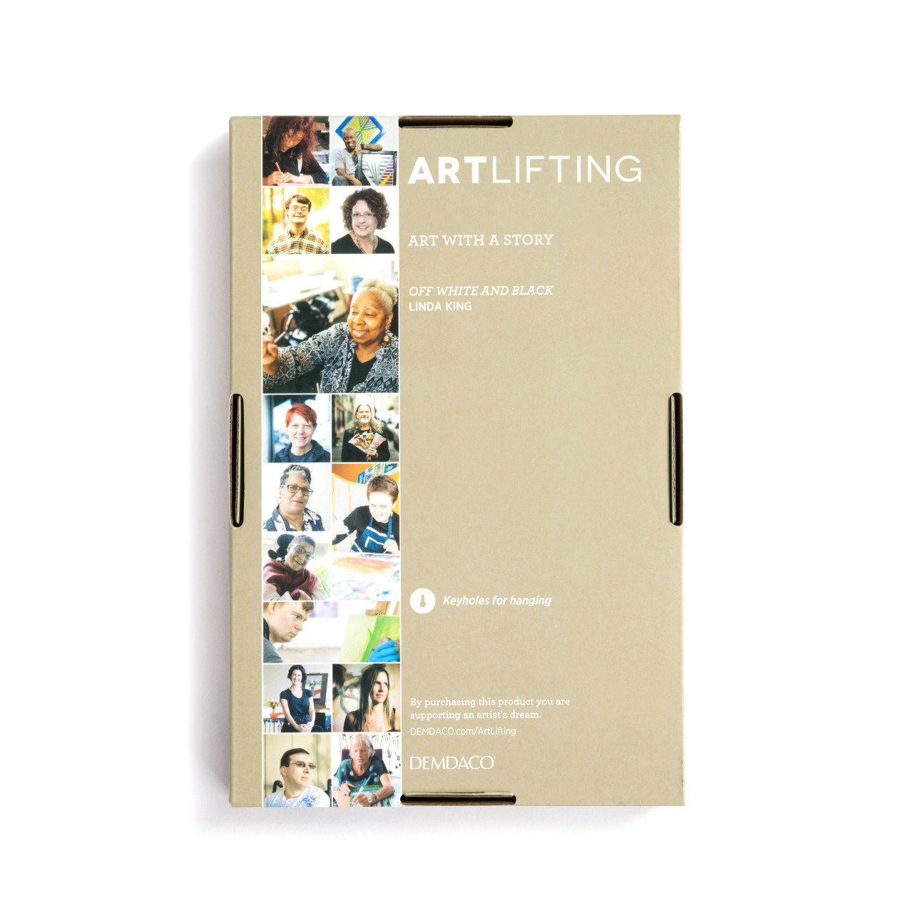 ArtLifting Small Tray - Off White and Black thumbnail