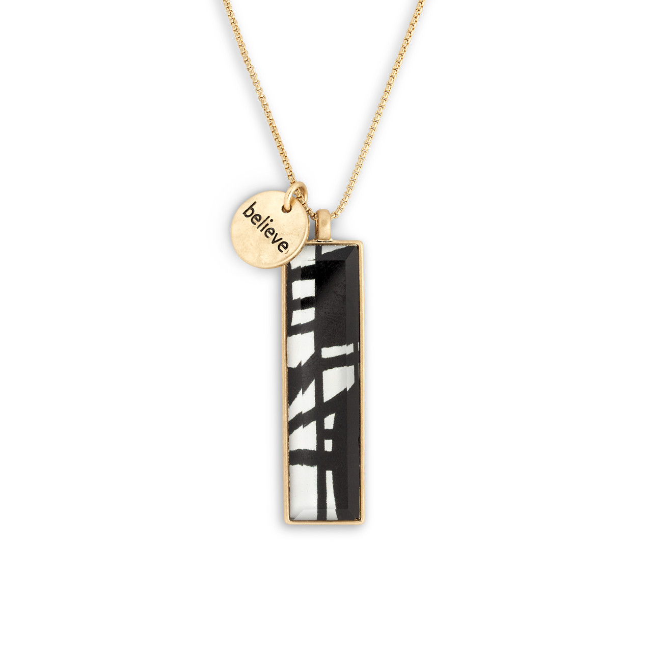 ArtLifting Necklace - Bold Black and White thumbnail