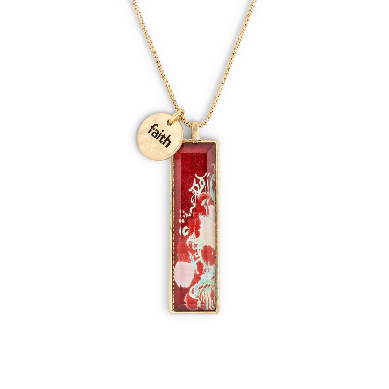 ArtLifting Necklace - Floral Stripes thumbnail