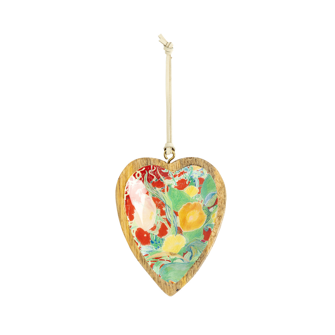 ArtLifting Heart Ornament - Floral Stripes thumbnail