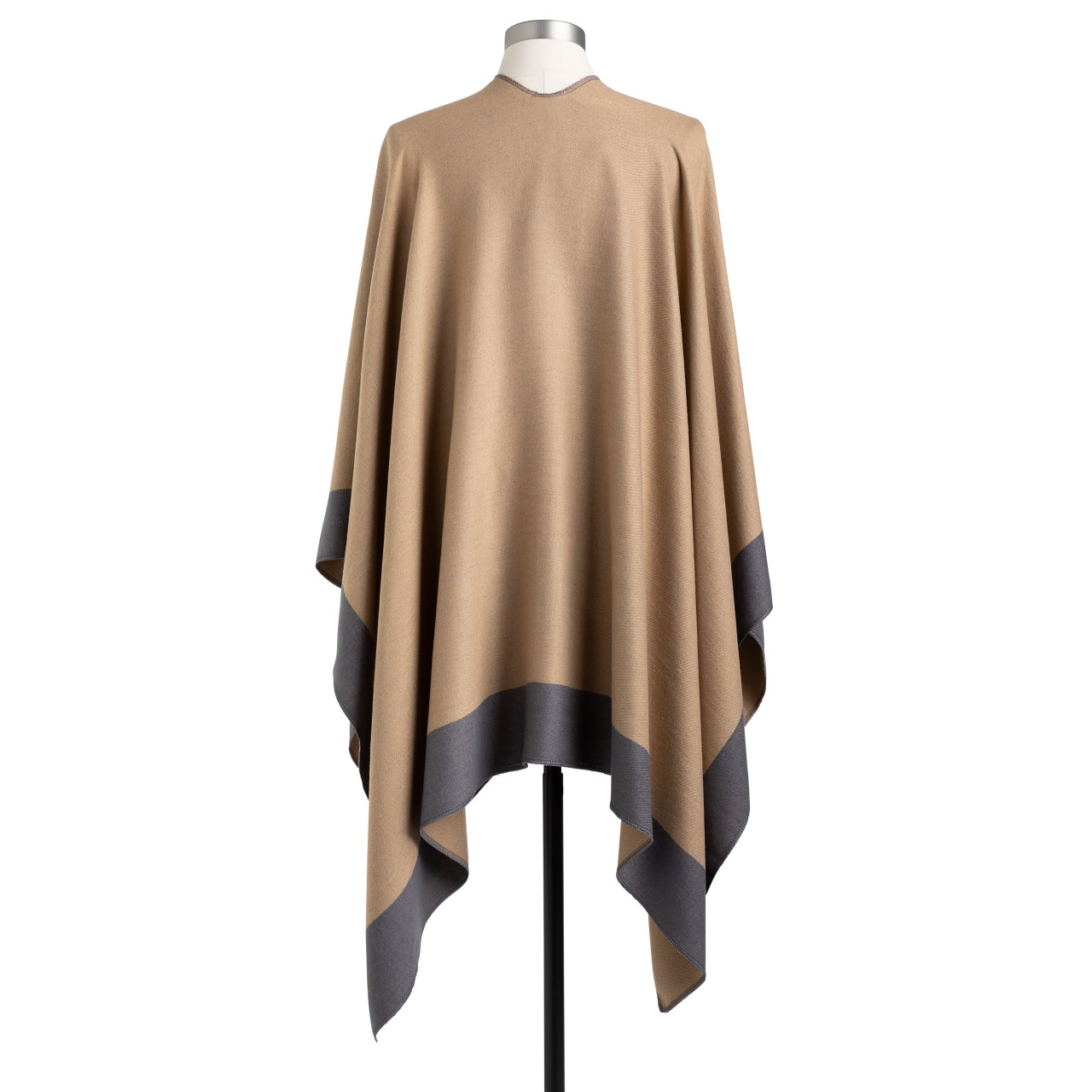 Reversible Kimono - Camel and Gray thumbnail