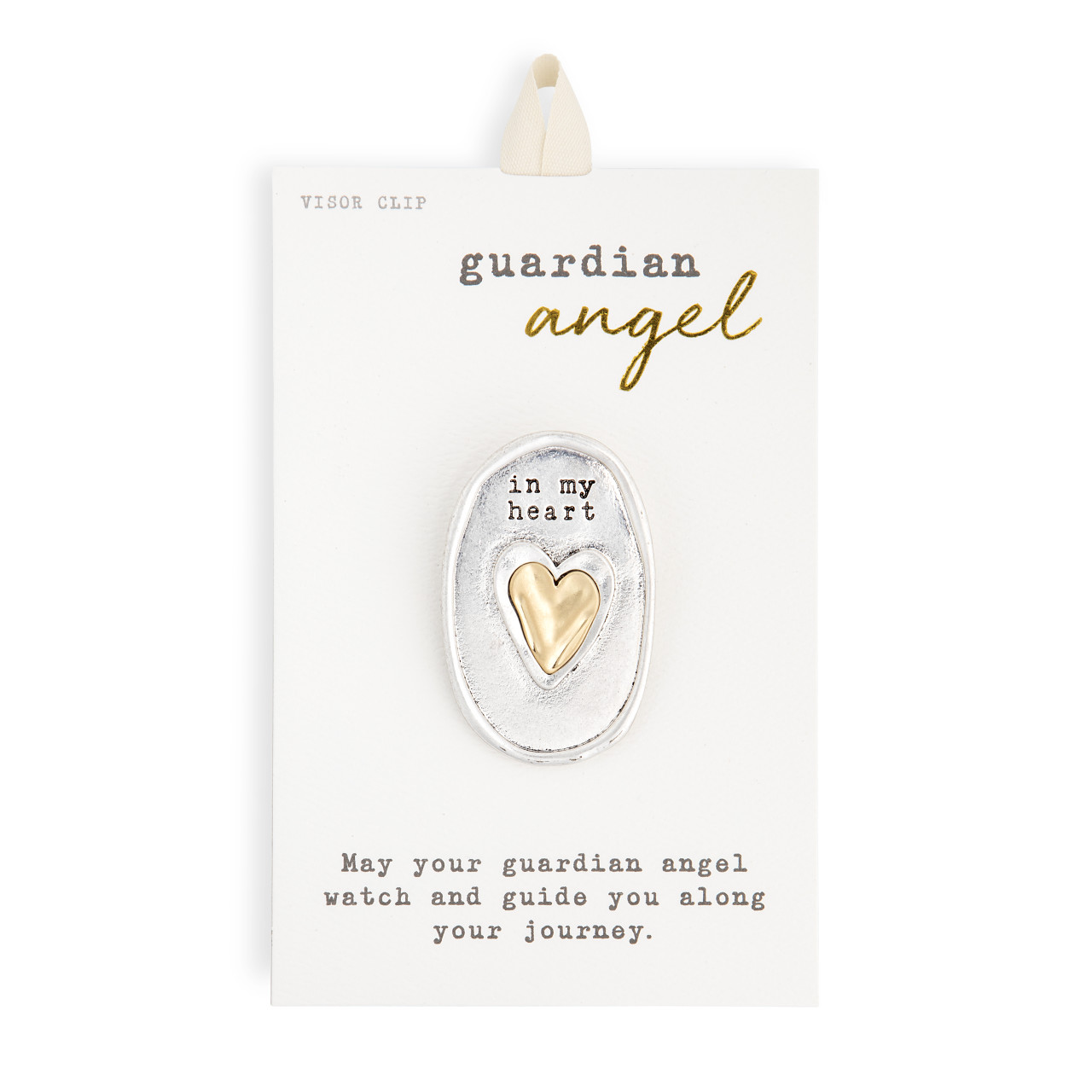 Guardian Angel Collection In My Heart Visor Clip 1.5" x 2" thumbnail