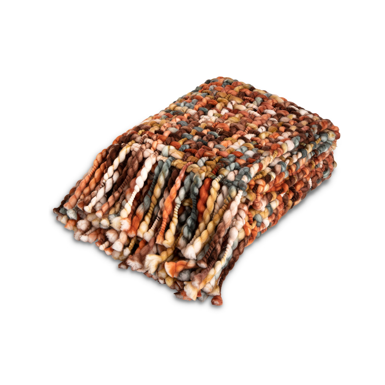 Woven Throw Blanket - Terracotta thumbnail