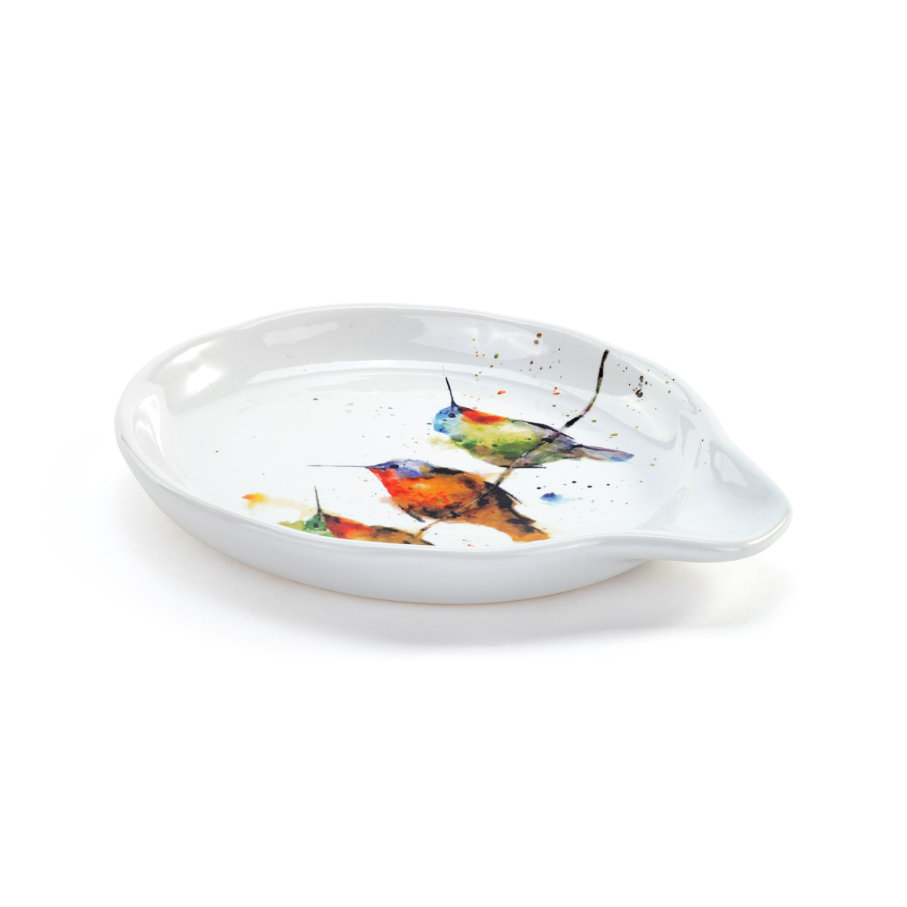 Hummers on a Wire Oval Spoon Rest thumbnail