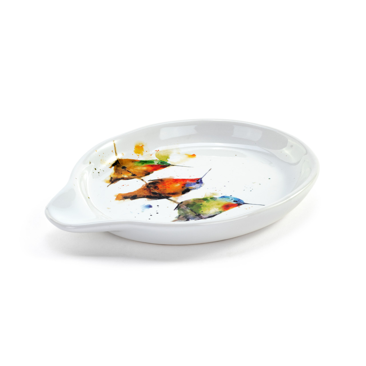 Hummers on a Wire Oval Spoon Rest thumbnail