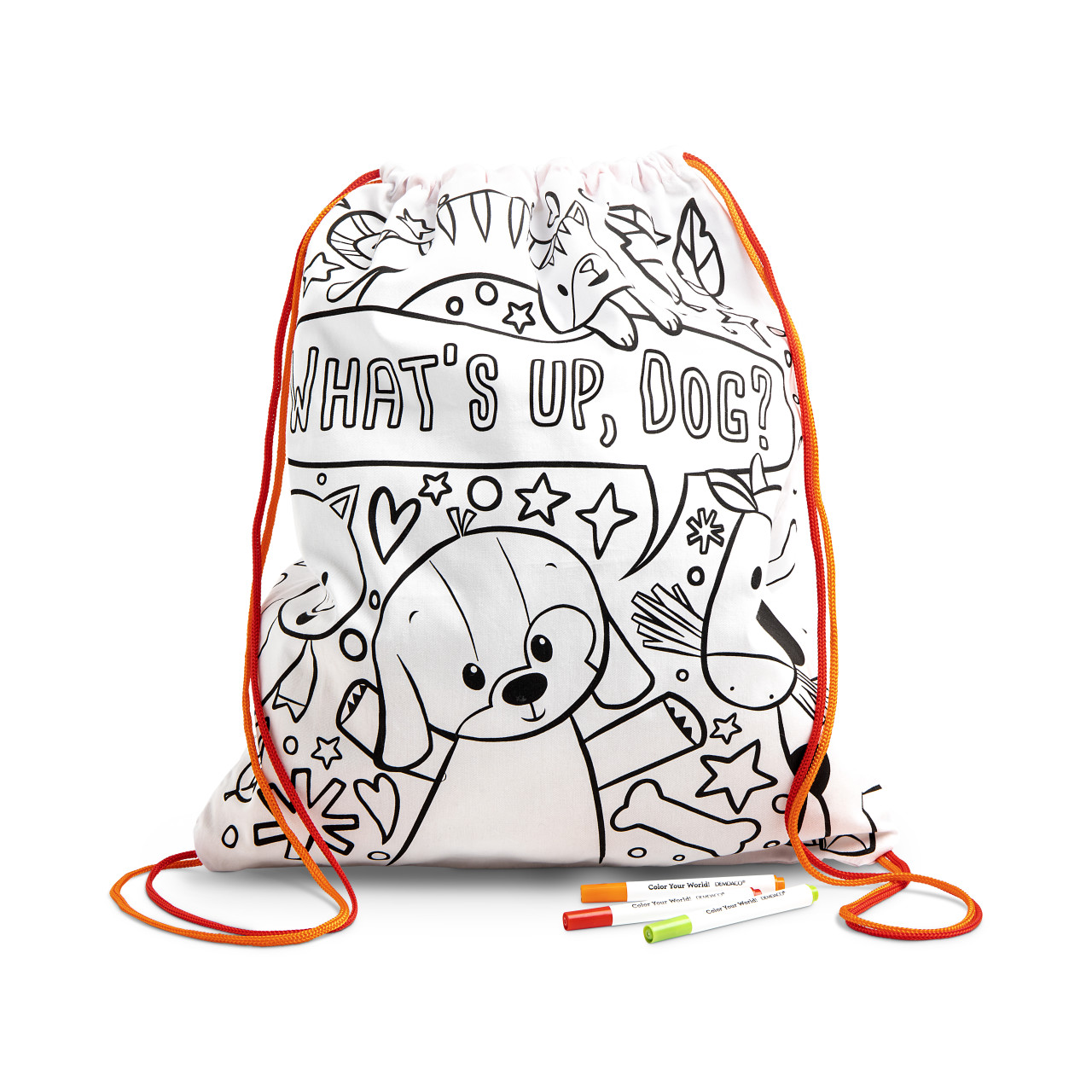 Color Me Drawstring Bag - Puppy thumbnail