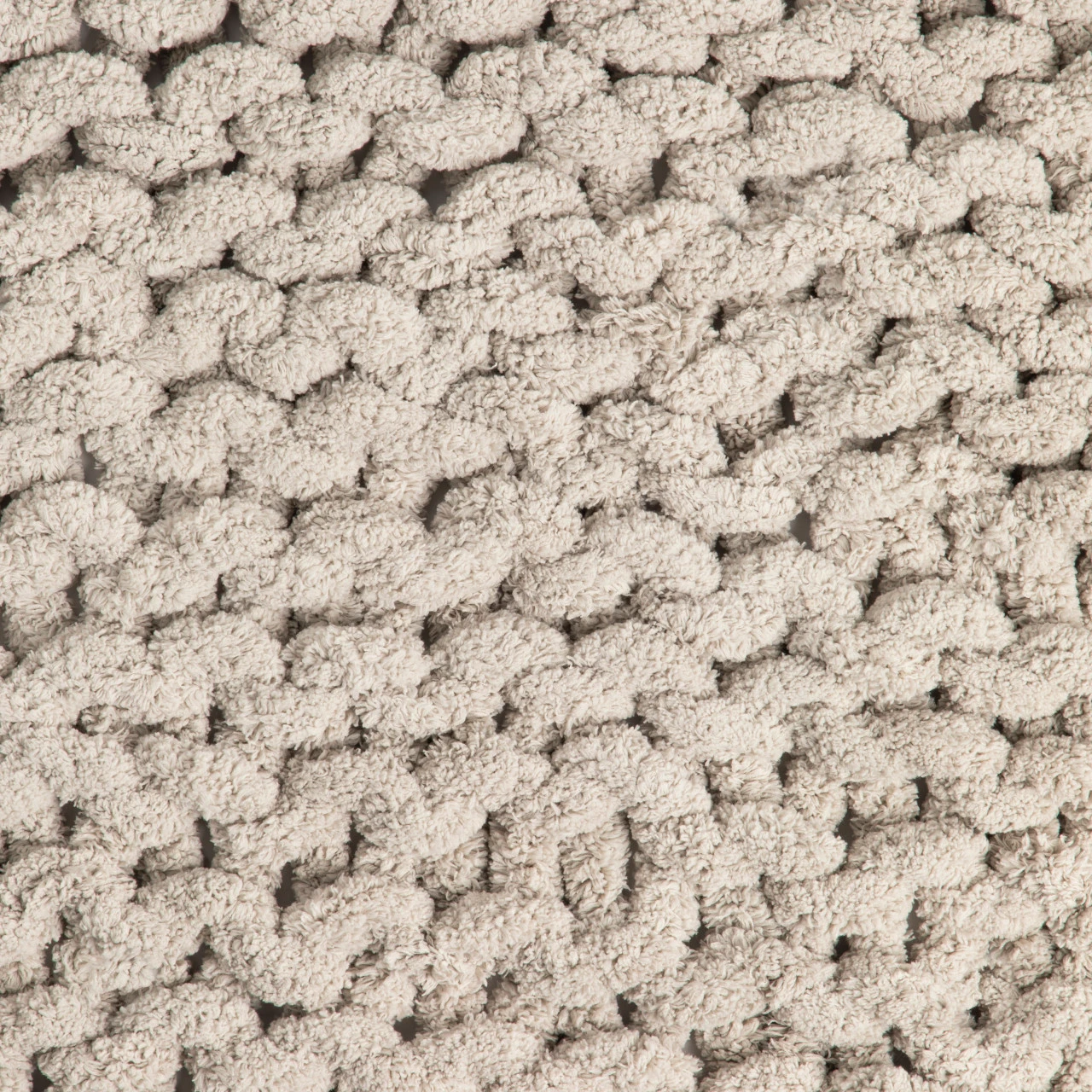 Comfort Collection Taupe Chunky Knit Throw Blanket 65" x 70" thumbnail