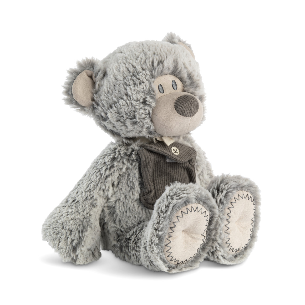 Gray Pocket Prayer Bear 11" thumbnail